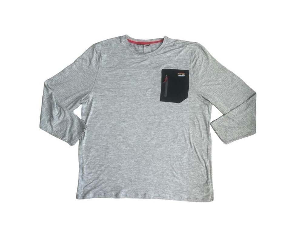 Avalanche Long Sleeve Active Shirt Size XXL Gray Pocket Pullover